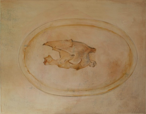 Accommoder les restes #018 -- huile sur toile, 116x90cm, 2014