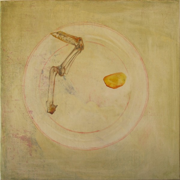 Accommoder les restes #019 -- huile sur toile, 50x50cm, 2014