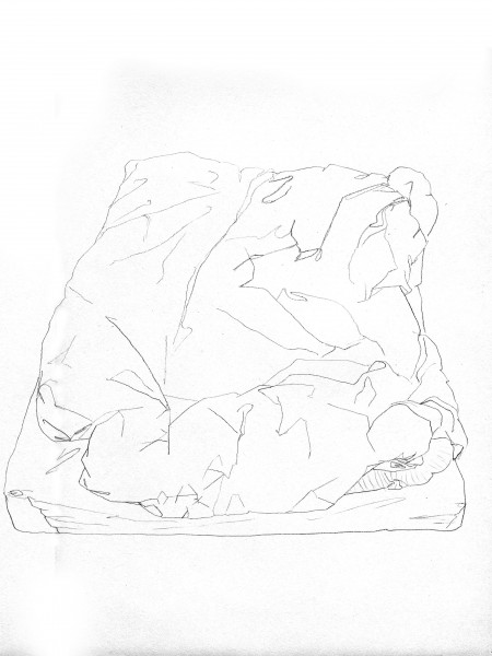 Janvier #10 — crayon sur canson, 24x32cm