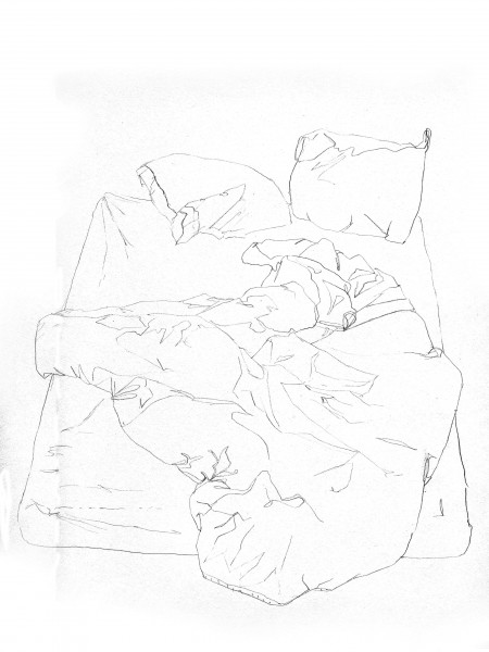 Janvier #2 — crayon sur canson, 24x32cm