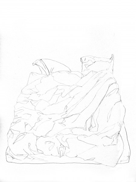 Janvier #3 — crayon sur canson, 24x32cm