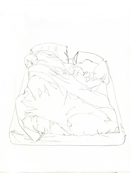Janvier #5 — crayon sur canson, 24x32cm