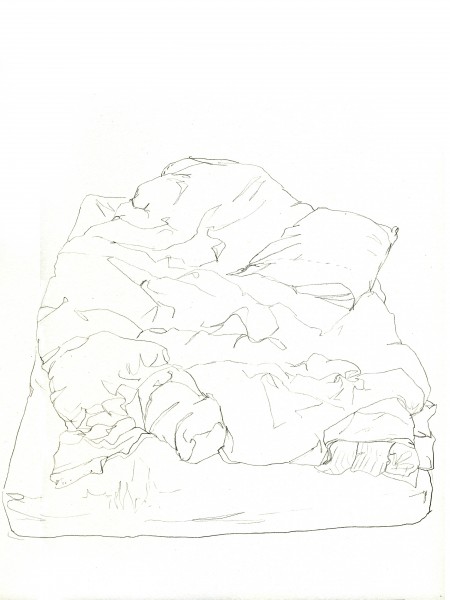 Janvier #7 — crayon sur canson, 24x32cm