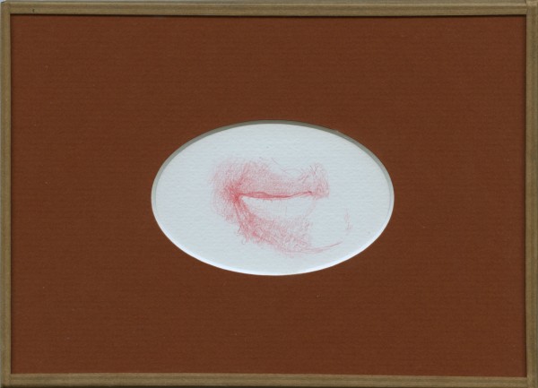 Inimitié (détail) #12, sanguine sur canson, 24x18cm, 2012