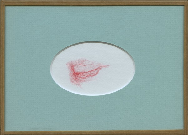 Inimitié (détail) #15, sanguine sur canson, 24x18cm, 2012