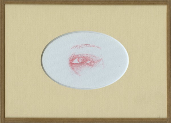 Inimitié (détail) #4, sanguine sur canson, 24x18cm, 2012