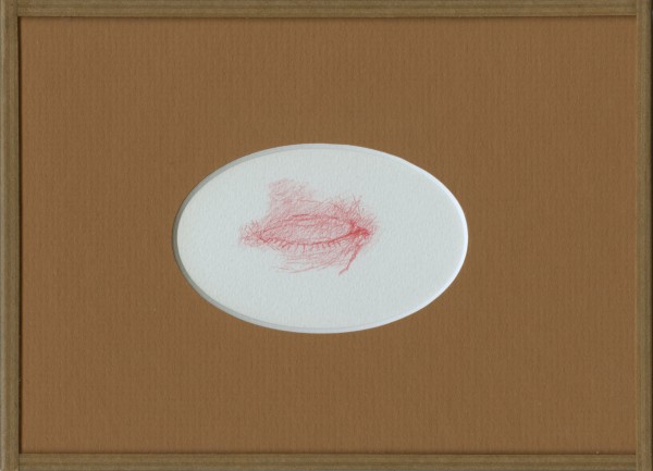 Inimitié (détail) #5, sanguine sur canson, 24x18cm, 2012