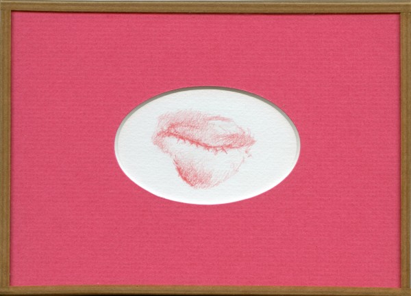 Inimitié (détail) #7, sanguine sur canson, 24x18cm, 2012