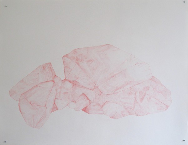 Écritures(braises) 3-2, sanguine sur canson, 50x65cm, 2013