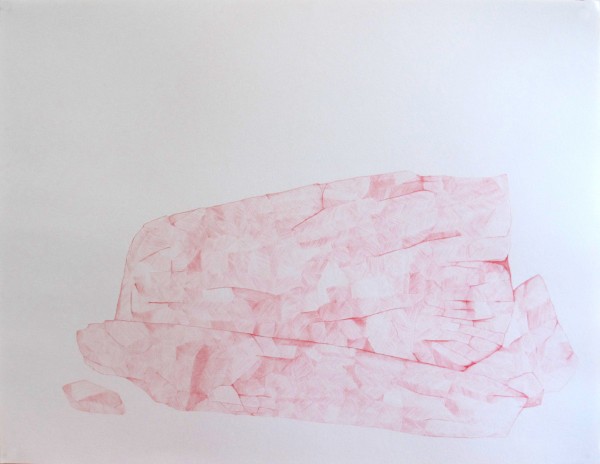 Écritures(braises) 3-7, sanguine sur canson, 50x65cm, 2013
