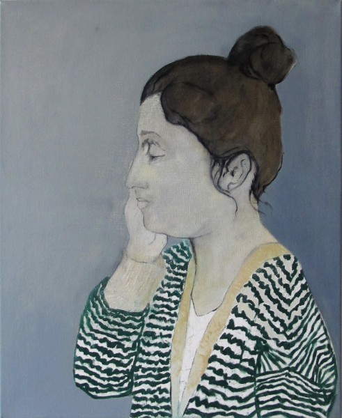 Correction (Géraldine M.) -- huile sur toile, 60x51cm, 2013