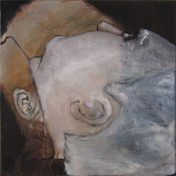 Correction (É&M) -- huile sur toile, 30x30cm, 2014