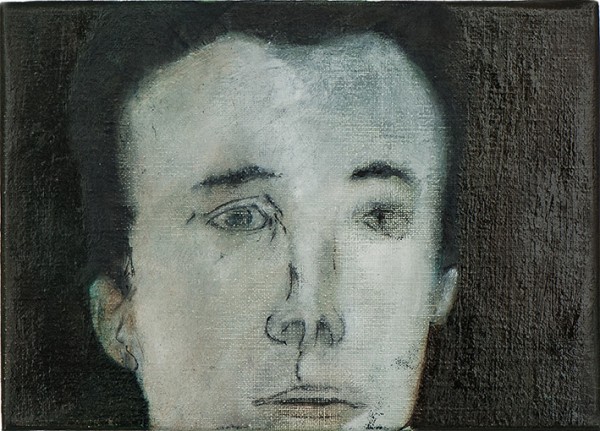 Correction (M.M.)#2 -- huile sur toile, 18x25cm, 2014