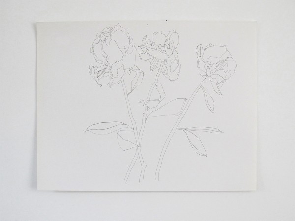 Frondaison #010 50x65, encre de chine sur papier canson.