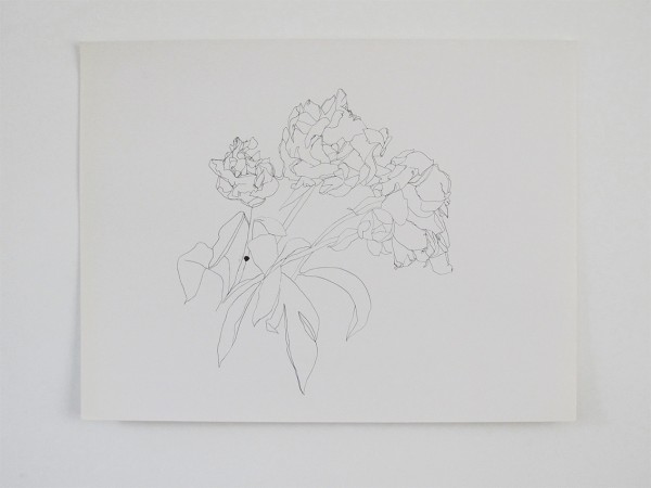 Frondaison #011 50x65, encre de chine sur papier canson.